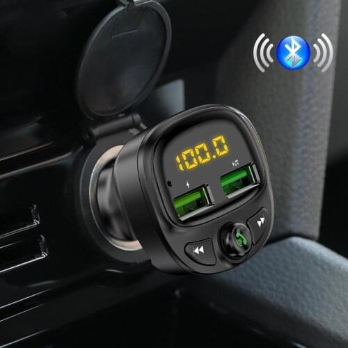 Car bluetooth mp3 HY87 car player FM transmitter QC3.0 bluetooth car charger USB mobile phone mobile phone charger fast charging