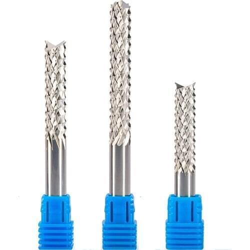 Free Shipping 2pcs 6*42mm Carbide PCB Cutters, CNC Corn Bits, Cutting Tools for Circuit Board, Endmill Milling Drill