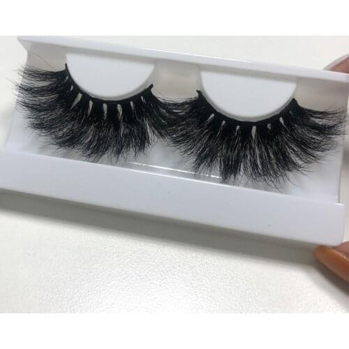 Buzzme Free Shipping 3D Real Mink Fur Eyelashes Extra Length 25mm Dramatic Lashes Makeup Tools