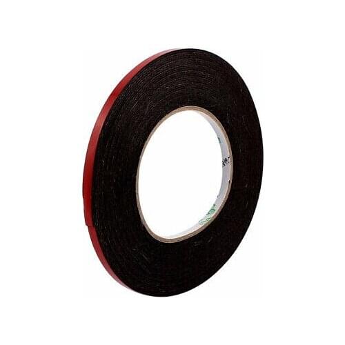 6mmx1mm Double Sided Sponge Tape Adhesive Sticker Foam Glue Strip Sealing 33Ft(10m) 5pcs