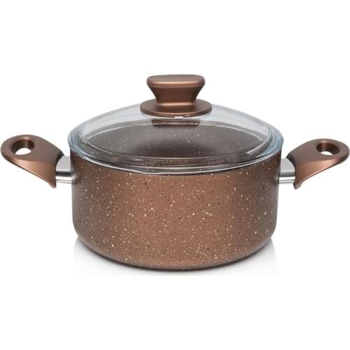Bronze Color 20 CM Granite Deep Cookware