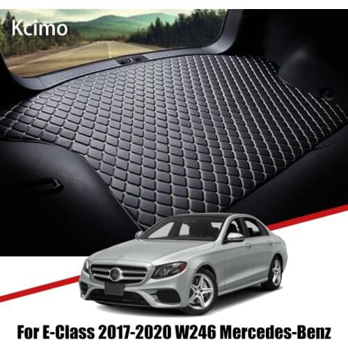 Leather Car Trunk Mat Carpet Tail Benz W213 Cargo Liner For Mercedes Benz E Class 2017-2020 Trunk Boot Mat Rear Benz Liners Pad