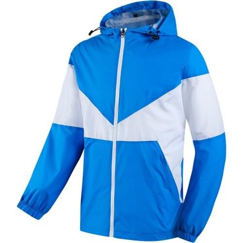 Mens Hooded Jacket Men 2021 Spring New Patchwork Windbreaker Jackets Coats Street Wear Casual Fashion Handsome Jacket For Men