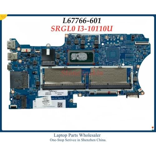 L67766-601 18742-1 for HP Pavilion X360 14M-DH 14M-DH1001DX Laptop Motherboard 448.0GG03.0011 SRGL0 I3-10110U DDR4 100% Tested