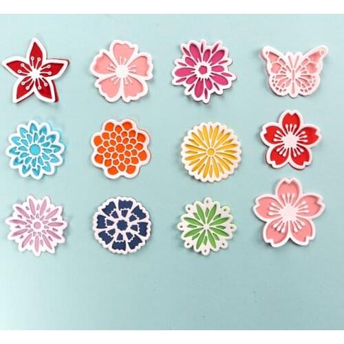 DUOFEN METAL CUTTING DIES varieties of cutout flowers and butterflies stencil for DIY papercraft projects 2021 new