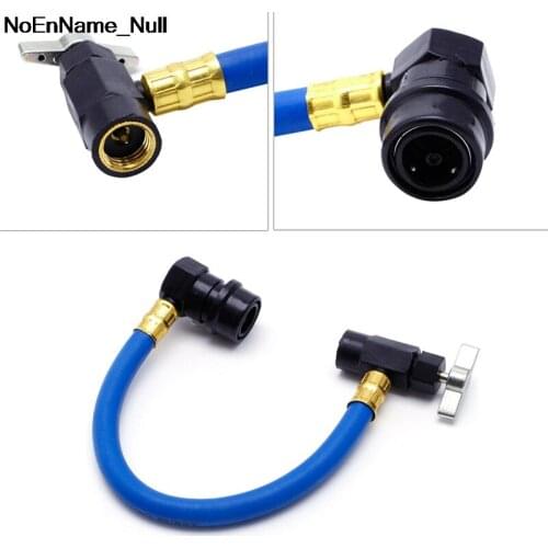 NoEnName_Null10-1/2'' 600PSI R134A AC Auto Air Conditioning Recharge Hose Refrigerant Can Tap