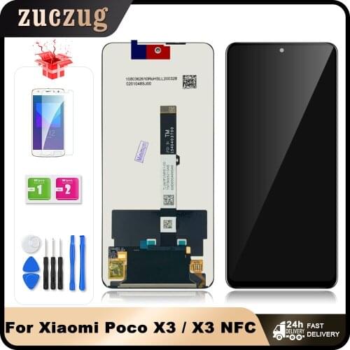 Original 6.67" For Xiaomi Poco X3 Pro LCD Display Touch Screen Digitizer For Xiaomi Poco X3 / X3 NFC M2007J20CG