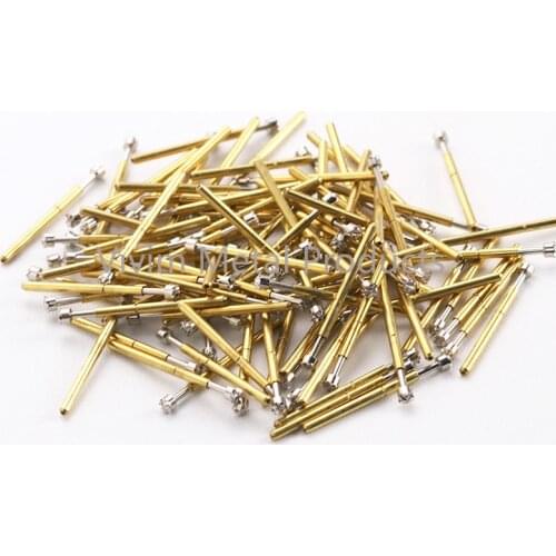 P160-H4 Crown Head Test Pin 100 Pcs / Bag Nickel Plating Test Thimble Needle 1.36mm Home Spring Metal Test Probe 2019 Hot Sale