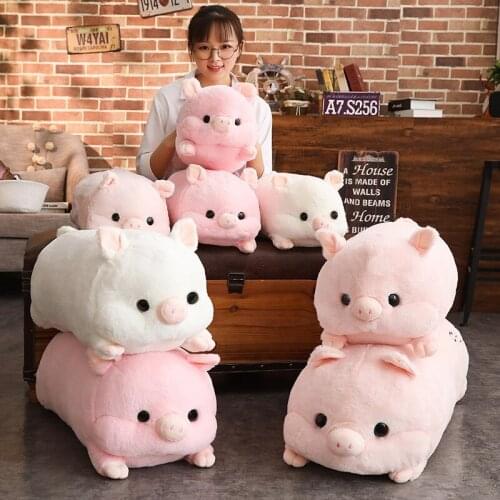 50cm Cute Love Pig Plush Pillow Stuffed Cute Animal Super Soft Cushion Hand Warmer Chinese Zodiac Pig Toy Doll Birthday Gift Kid