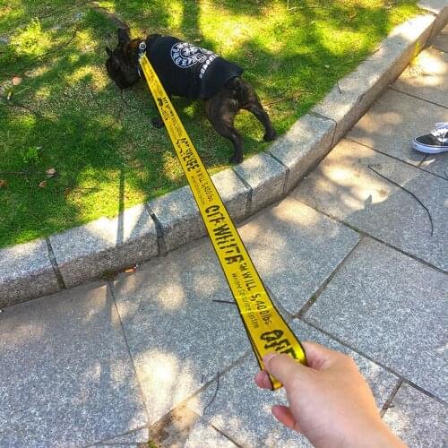 3.5cm Luxury Dog Leash Of INS White 1.5m Nylon,Collar Set,Fashion Neon Dog Collar,Wedding Dog,Tactical dog leash