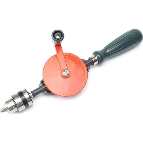 Hand Drill 3/8-Inch Capacity Powerful and Speedy Hand Drill with Finely Cast Steel Double Pinions Design,ABS Handle
