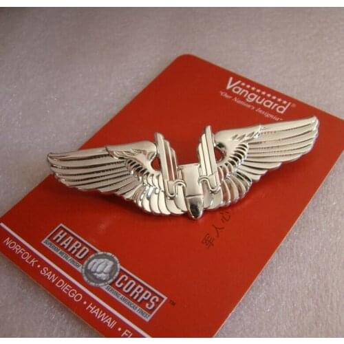 WWII US ARMY AIR FORCE USAAF AERIAL GUNNER WINGS SILVER BADGE PIN MILITARY GIFT military Store