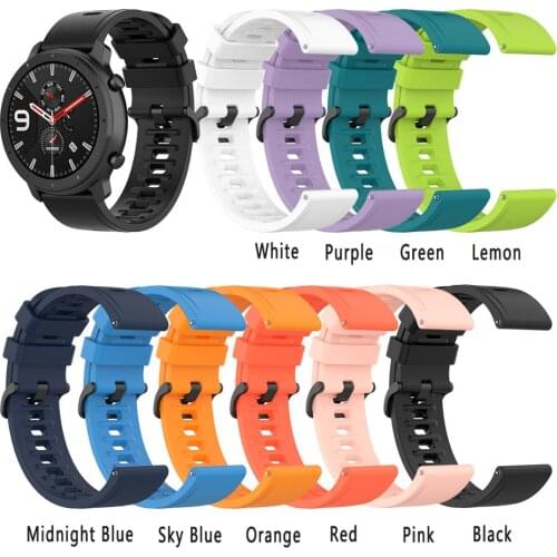 Water Washable Silicone Bands For Huami Amazfit GTR47mm /Huawei GT Smartwatch 2019 Lightweight Sports Men Women Breathable Strap