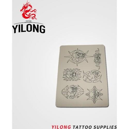 YILONG 5pcs Permanent Makeup Eyebrow Lips Blank Tattoo Practice Skin Sheet for Needle Machine Supply Kit Hot Selling
