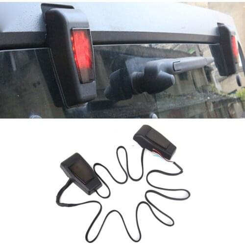 Rear Window Right & Left Hinge Covers Lamp Running/Brake Light for Jeep JK
