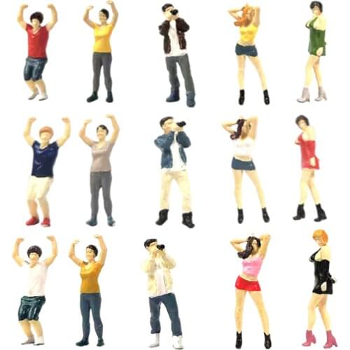 1:64 S Scale Hand Painted Model Street Figures Plastic Dolls Toys Decoration