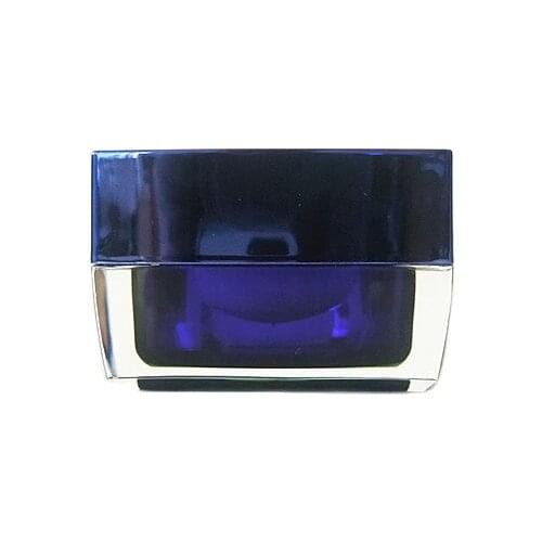 15g dark blue square shape acrylic cream jar plastic pot for essence/eye cream/night cream/gel/moisturizer cosmetic packing