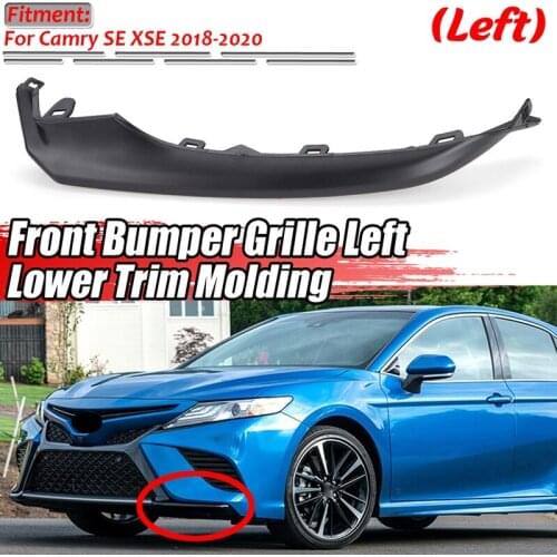Car Front Bumper Side Lip Lower Protector Cover Trim Splitter Spoiler for Toyota Camry 2018 2019 2020 SE/XSE