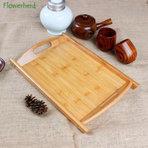 Bamboo Tea Art Bamboo Tray Teaware Creative Simple Tray Tea Ceremony Tray Food Tray Bamboo Serving Tray Kungfu Tea Tray