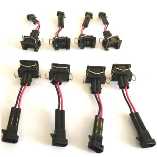 Free shipping 8/10/20/50/100 pcs LQ4, LQ9 4.8 5.3 6.0 wire Harness to LS1 LS6 LT1 EV1 Injector Adapters