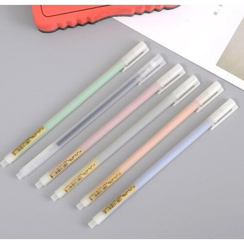 D39 PINK JELLY fresh color cute lovely creative pen refills black matte texture student supplies office supplies wholesale