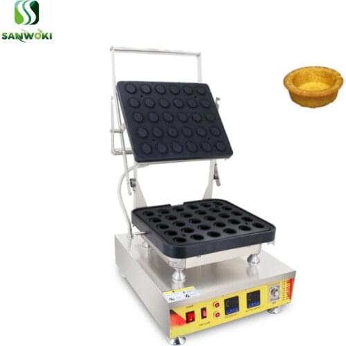 Electric round egg tart shell pressing machine tartlet dough presser machine tart waffle baker machine egg tart bowl machine