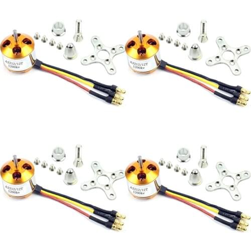 FEICHAO 4pcs A2212 2212 2S-3S Brushless Motor 930KV 1000KV 1400KV 2200KV 2450KV 2700KV For RC Aircraft Multicopter Drone