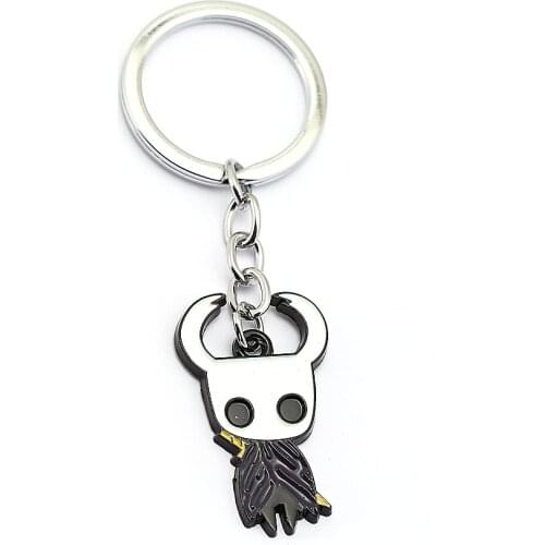 HSIC Game Hollow Knight Protagonist Keychain Metal Pendant Keychain Pendant Men Women Figure Chaveiro Charms Accessories