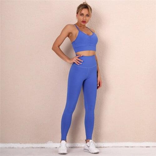 2 Piece Set Women Clothes Elastic Bra And High Waist Legging Pant Woman Suit Sexy Club Outfits Two Piece Matching Sets