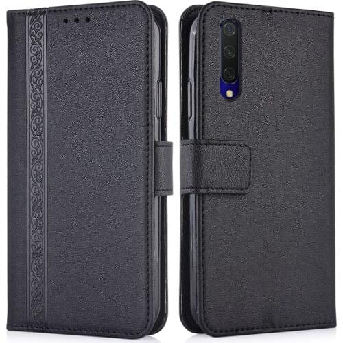 3d Embossed Leather Case for Xiaomi Mi CC9 CC 9 MiCC9 Back Cover Wallet Case With Card Pocket