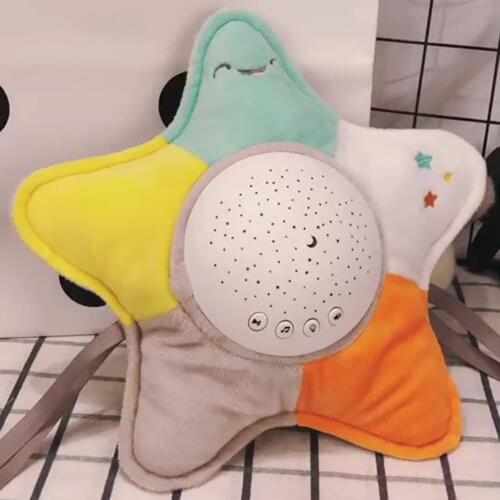 Kids Soft Plush Electric Singing Toys Kawaii Musical Projector Night Lamp Bedroom Decoration Toys Baby Kids Sleeping Doll