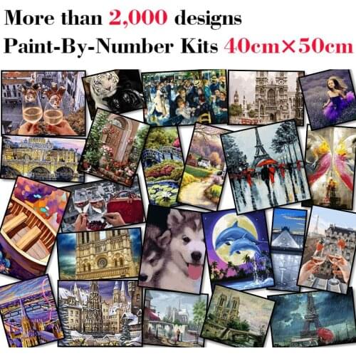 Mileelife Paintting By Numbers for Kids Adults DIY Beginner Oil Painting Kit Home Decoration