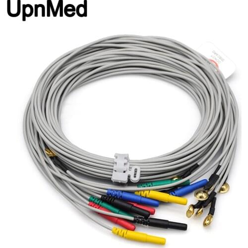 Medical Accessories Solid Golden Cup Electrode EEG Cable Set