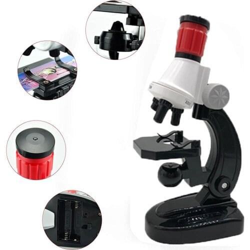 Beginner Microscope Science Kits for Kids, with 100X 400X 1200X and LED, Best Gift for Educational Toy Microscope For Soldering