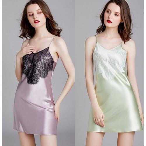 Sexy Pajamas Spring Summer Womens Sleeveless Cami Shorts Bathrobe Sets Ladies Bride Kimono Satin Lace Night Wear Gown Sleepwear