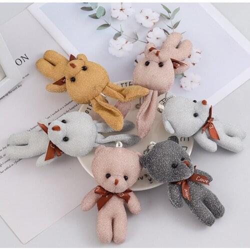 Plush Bear Teddy Bear Doll Keychain Pendant Doll Bag Accessories Doll