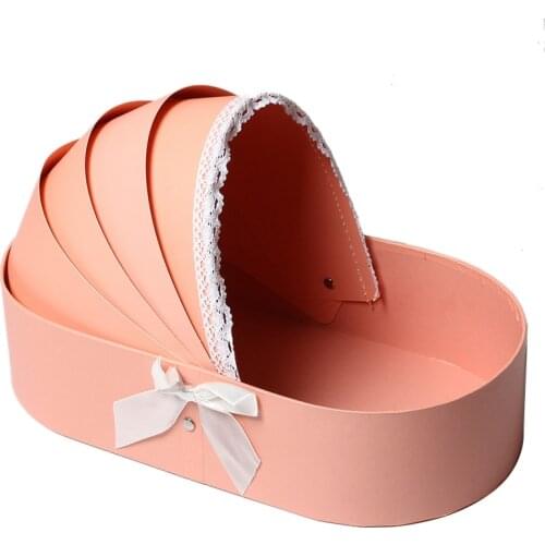 Cradle Flower Box Rose Flower Arrangement Basket Gift Boxes Romantic Floral Flower Packing Boxes Wedding Home Decor