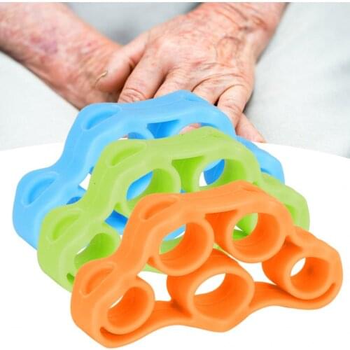 Portable Finger Strength Training Exercise Ring Resistance Loop Hand Grips Strengthener for Patient Elderly Braces Supports