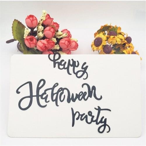 Cutting dies Happy Halloween metal crafts paper die-cutting /DIY embossing Easter and New Year Scrapbooking