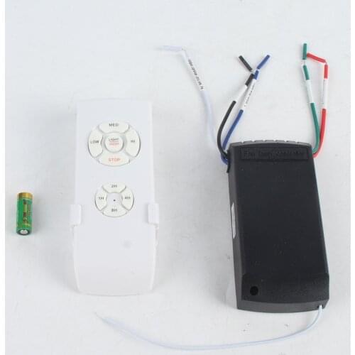 Universal Ceiling Fan Lamp Remote Control Kit 110-240V Timing Wireless Control Switch Adjusted Wind Speed Transmitter Receiver