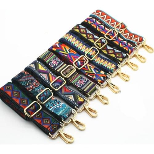 Luxury Colored Belt Bag Straps Adjustable Wide Strap Parts For Accessories Handle Handbag Nylon For Women Shoulder Messenger Bag