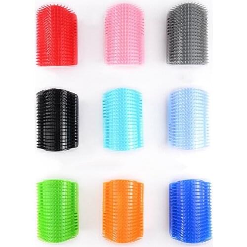 9Colors Cats Brush Corner Wall Cat Pet Massage Self Groomer Comb Brush With Catnip Cat Rubs Face Comb Pet Products