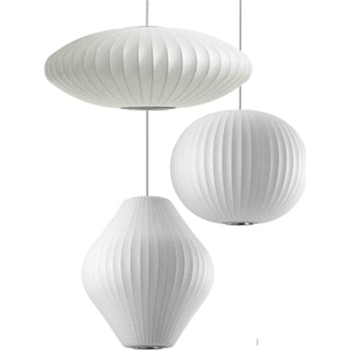 Nordic Silk metal Pendant Light Staircase Danish Dining room Hall kitchen Pendant Lamp Lantern Lampshade Restaurant decor Lustre