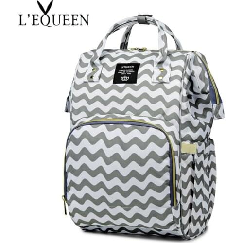 LEQUEEN Baby Care Organizer Diaper Bag Backpack For Mummy Maternity Bag For Stroller Bag Large Capacity Baby Nappy Bag