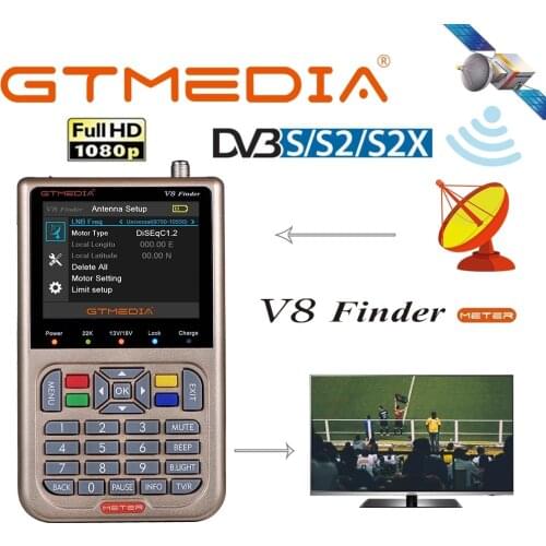 Hot GTmedia V8 Finder DVB-S2/S2X Satellite Meter Satellite Finder satfinder better than freesat v8 finder SAT WS-6906 6916 6950