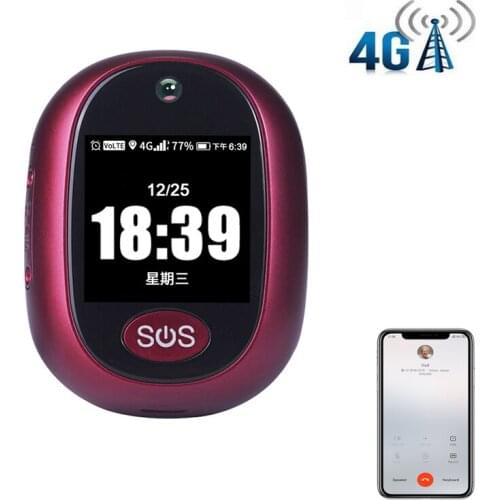 IP67 Waterproof 4G LTE 3G WCDMA GSM GPRS SOS Button Emergency Alarm Real-time Tracking Two Way Talking Geo-fence