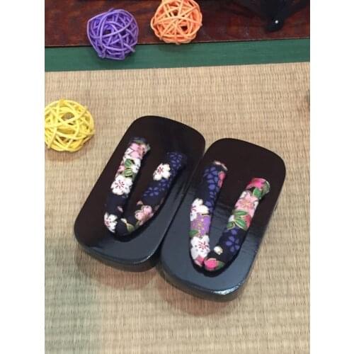 [wamami] Light Rose Red Wood Kimono Geta Timber Shoes Sandals 1/6 SD AOD DZ BJD