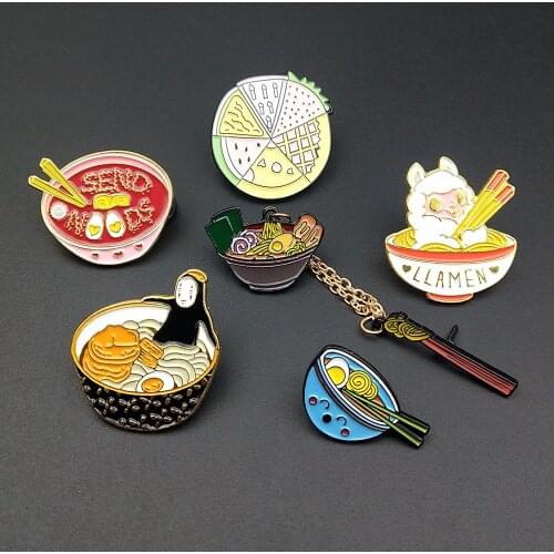 Funny Pizza Food Enamel Pins Brooches Badges Metal Pin Gifts For Friends Fashion Jewelry Brooch DIY For Clothes Backpack Hats