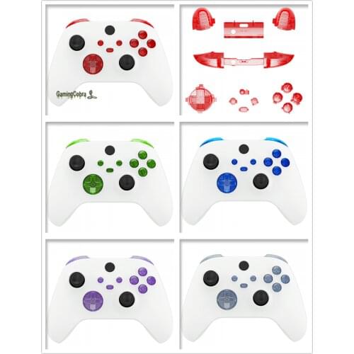 EXtremeRate Replacement Buttons LB RB LT RT Bumpers Triggers D-pad ABXY Start Back Share Keys for Xbox Series X/S Controller