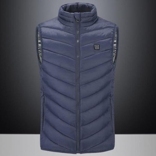 Winter Men Riding Electric USB Heated Vest Jacket Sleeveless Waistcoat Women Washable Outdoor Sports Warm Heated Jacket XXXXL